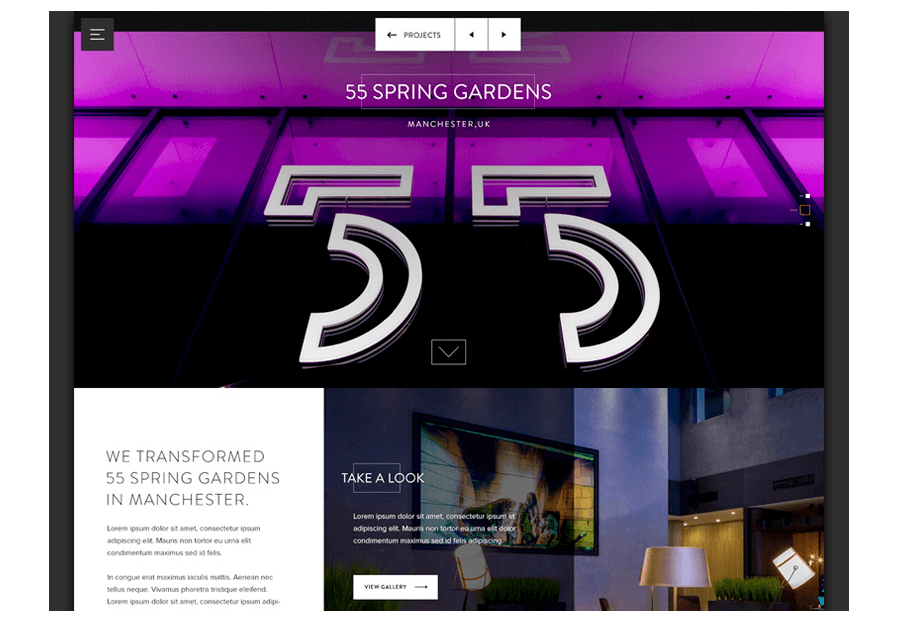 Lopudiuzzano created the website for construction company ARCO to present their services